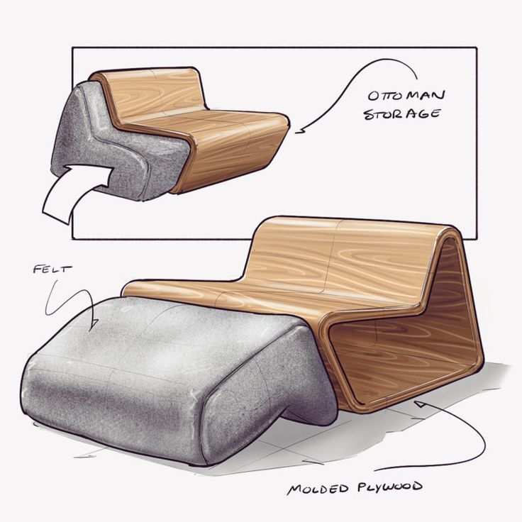 modular 2 part chair